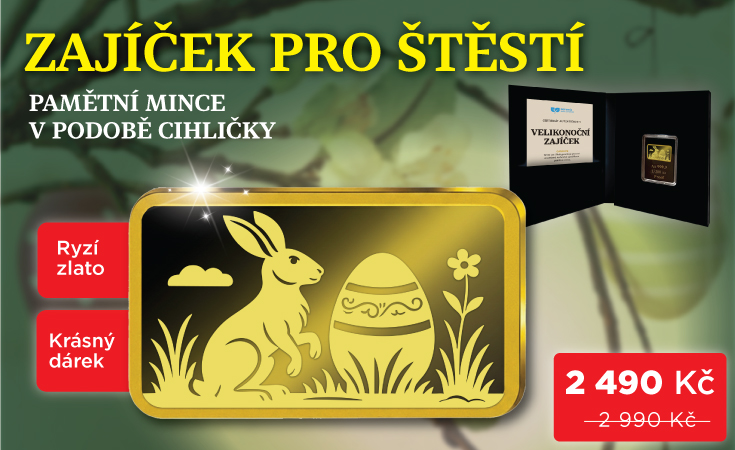 Velikonoční zajíček 1/200 oz AU