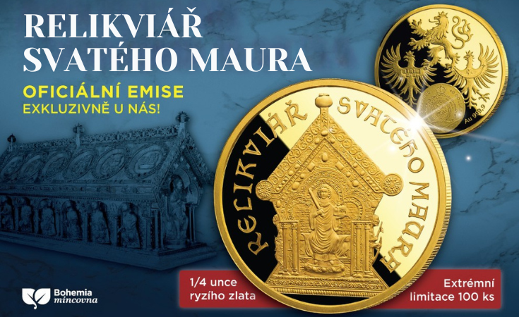 Relikviář svatého Maura 1/4 unce