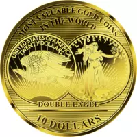 Slavný Double Eagle 1933 na minci z ryzího zlata