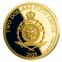 Řád Bílého lva – pamětní mince z 1,2 g ryzího zlata, Proof-like