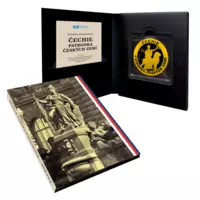 Čechie, patronka českých zemí na pamětní minci z ryzího zlata