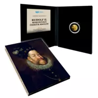 Rudolf II. - korunovace českým králem - pamětní mince z ryzího zlata