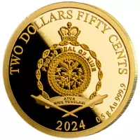 Hrad Karlštejn - pamětní mince z ryzího zlata, Proof