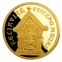 Relikviář svatého Maura – pamětní mince z 1,2 g ryzího zlata