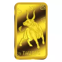 Znamení Býk 2026, pamětní mince v podobě cihličky z ryzího zlata.