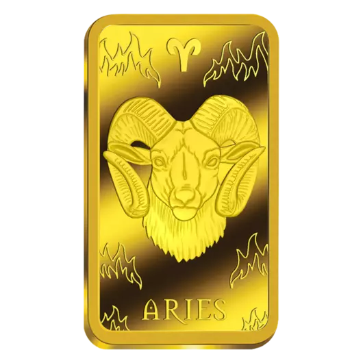 Znamení Beran 2026, pamětní mince v podobě cihličky z ryzího zlata.