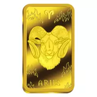 Znamení Beran 2026, pamětní mince v podobě cihličky z ryzího zlata.