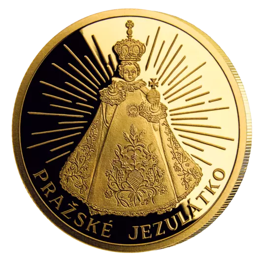 Pražské Jezulátko, pamětní mince z ryzího zlata