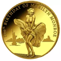 Marilyn Monroe – 100 let od narození, oficiální mince z ryzího zlata