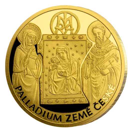 Palladium země české – pamětní mince z 1,2 g ryzího zlata