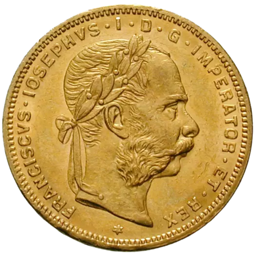 František Josef I. - Originálních zlatých 8 guldenů / 20 franků