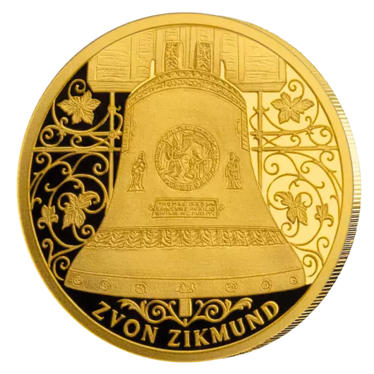 Zvon Zikmund – pamětní mince z 1,2 g ryzího zlata, Proof-like