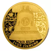 Zvon Zikmund – pamětní mince z 1,2 g ryzího zlata, Proof-like